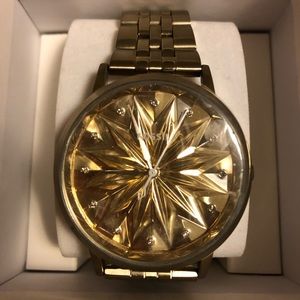 Rare Gold Fossil Watch